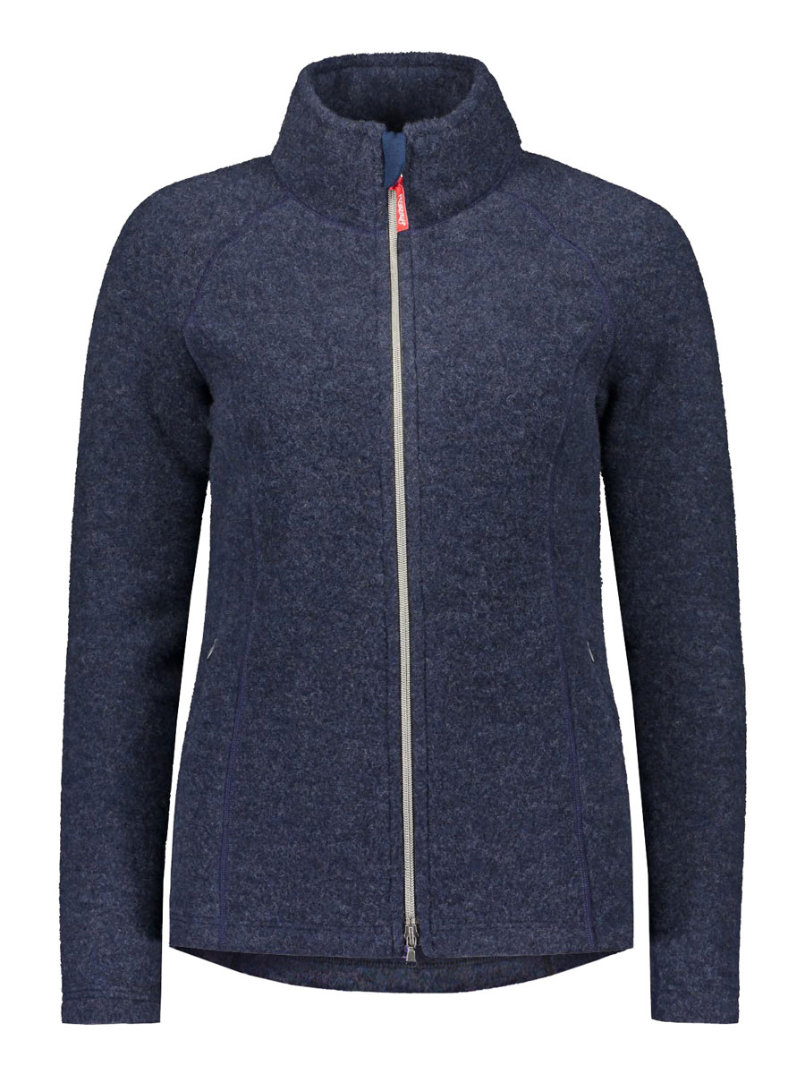 Ruskovilla blue merino wool fleece jacket